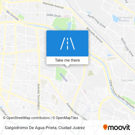 Galgódromo De Agua Prieta map