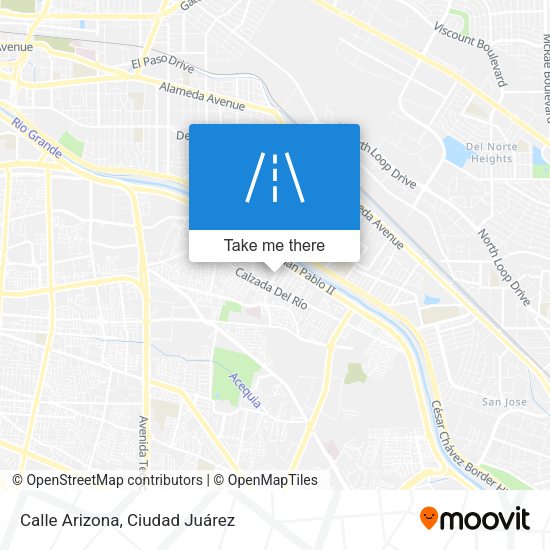 Calle Arizona map