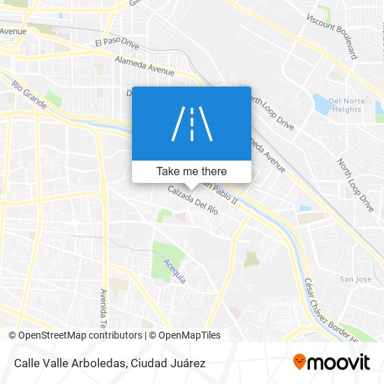 Calle Valle Arboledas map