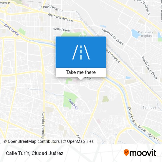 Calle Turín map