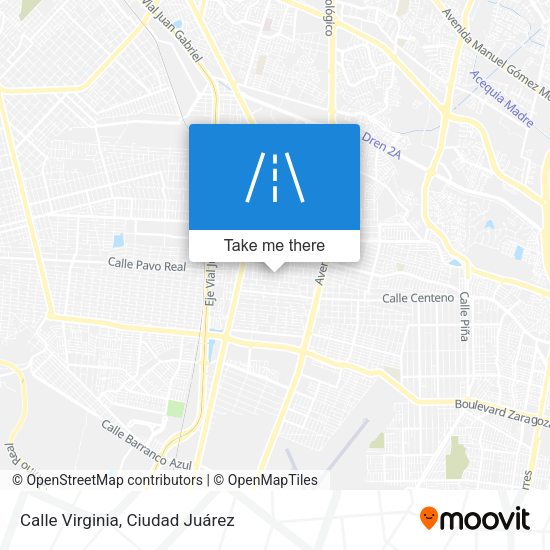 Calle Virginia map