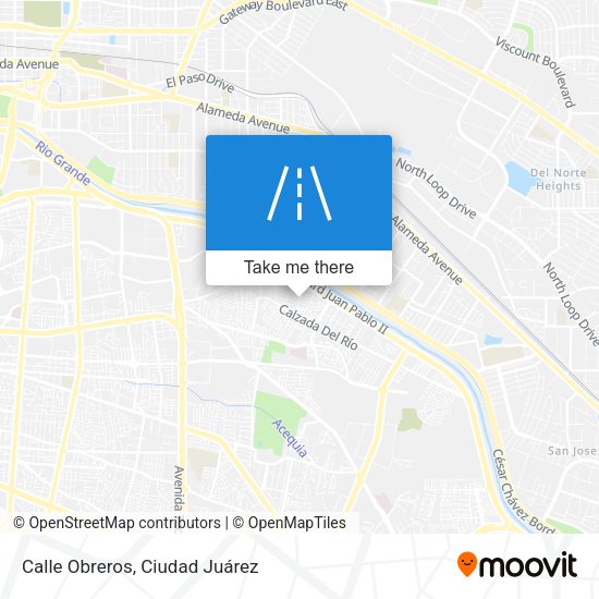 Calle Obreros map