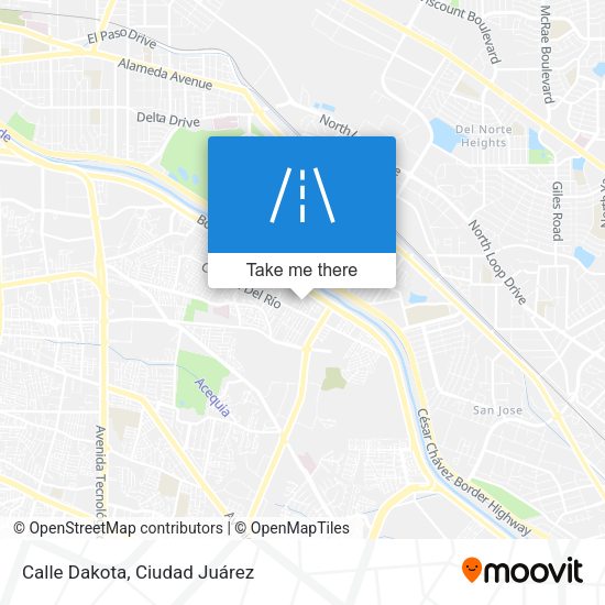 Mapa de Calle Dakota