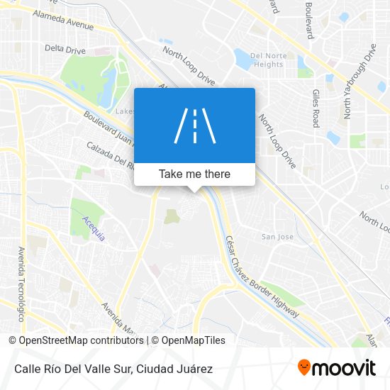 Calle Río Del Valle Sur map