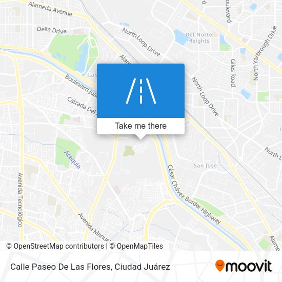 Calle Paseo De Las Flores map