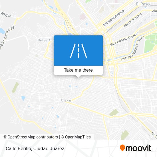 Mapa de Calle Berilio