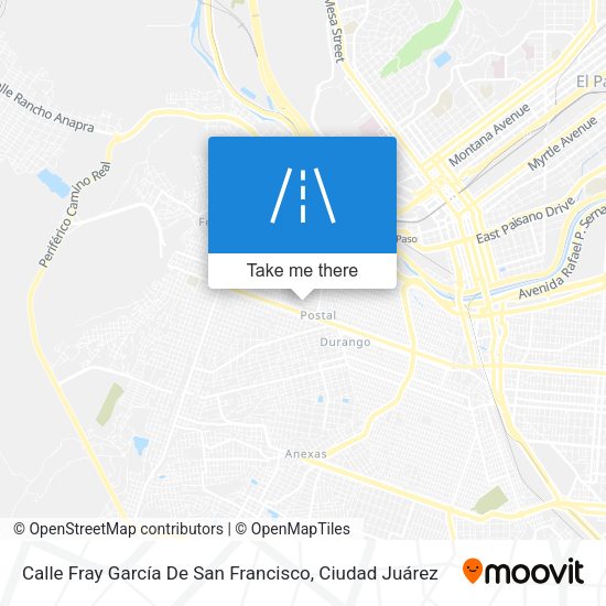 Mapa de Calle Fray García De San Francisco