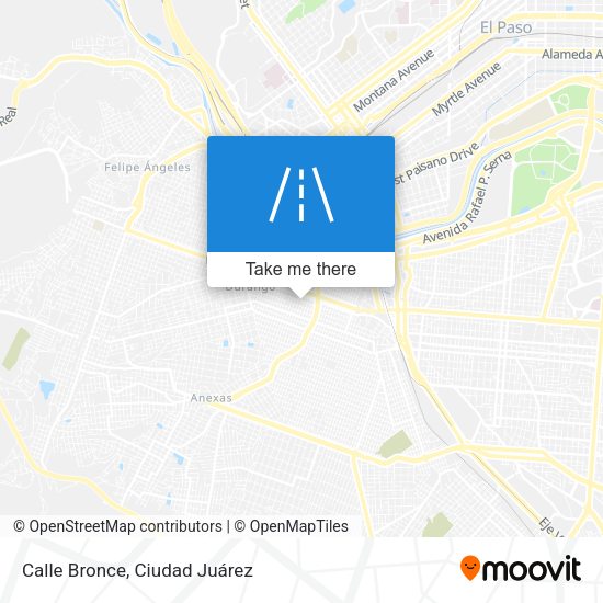 Mapa de Calle Bronce