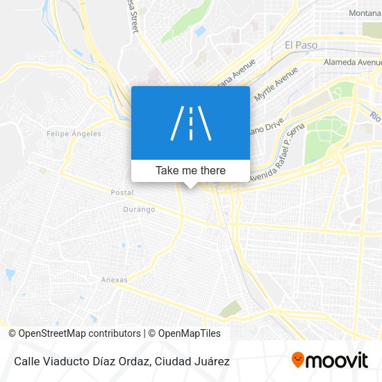 Calle Viaducto Díaz Ordaz map