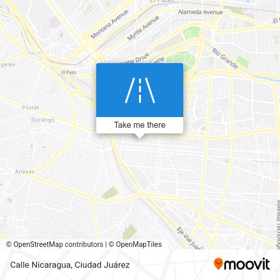 Mapa de Calle Nicaragua