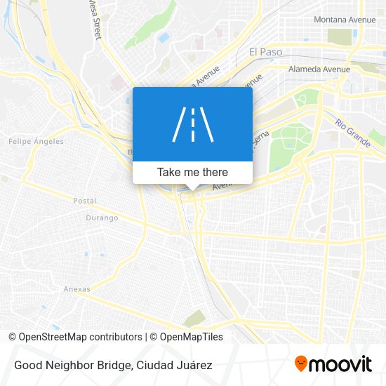 Mapa de Good Neighbor Bridge