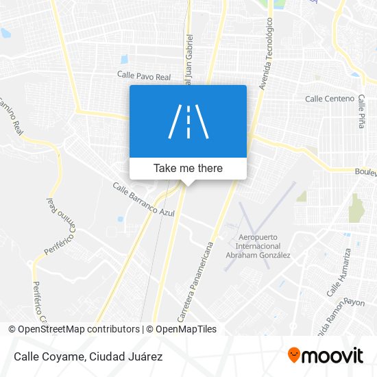 Calle Coyame map