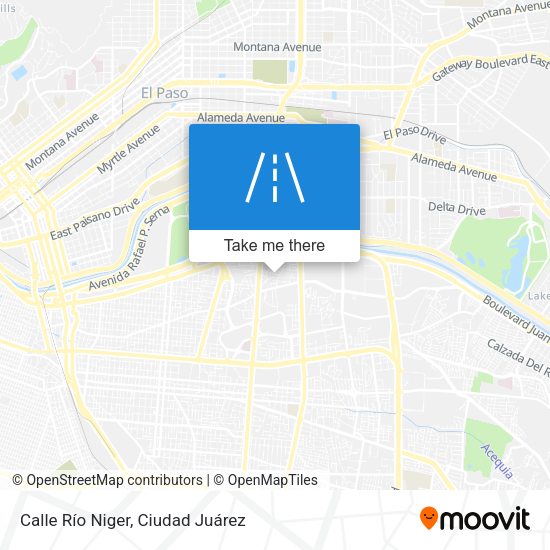 Calle Río Niger map