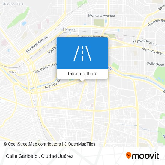 Calle Garibaldi map