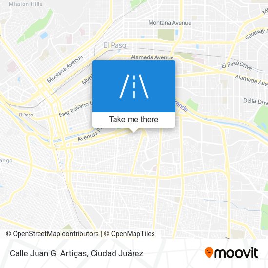 Calle Juan G. Artigas map