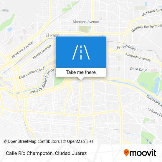Mapa de Calle Río Champotón
