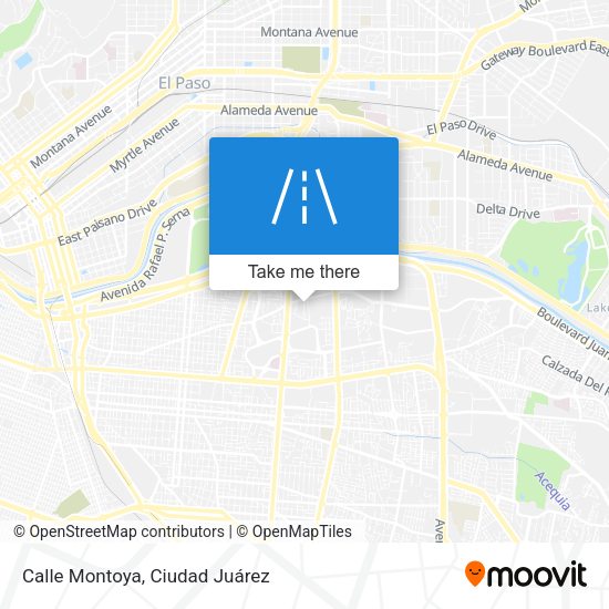 Calle Montoya map