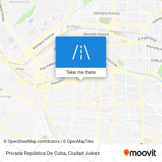 Privada República De Cuba map