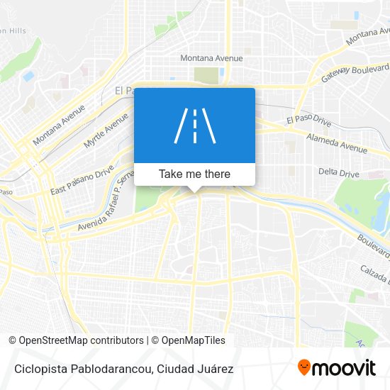 Ciclopista Pablodarancou map
