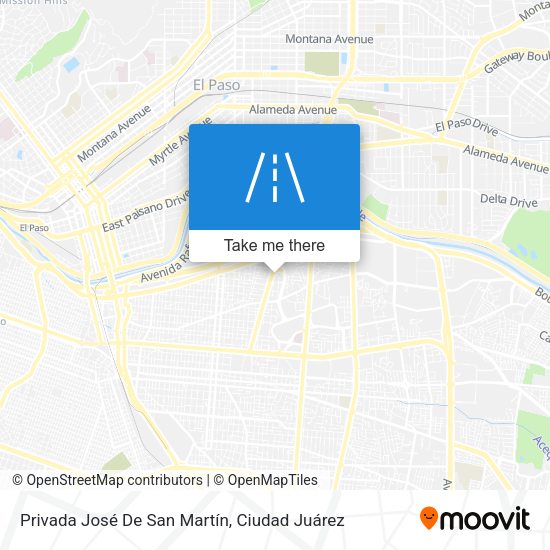 Privada José De San Martín map
