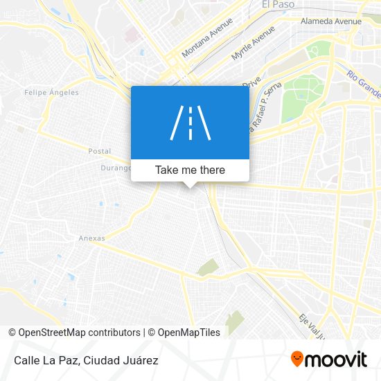 Calle La Paz map