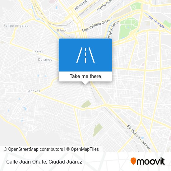Mapa de Calle Juan Oñate