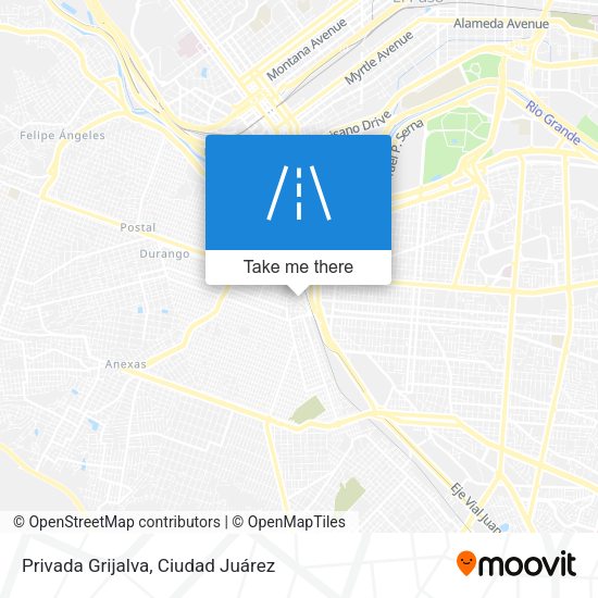 Mapa de Privada Grijalva