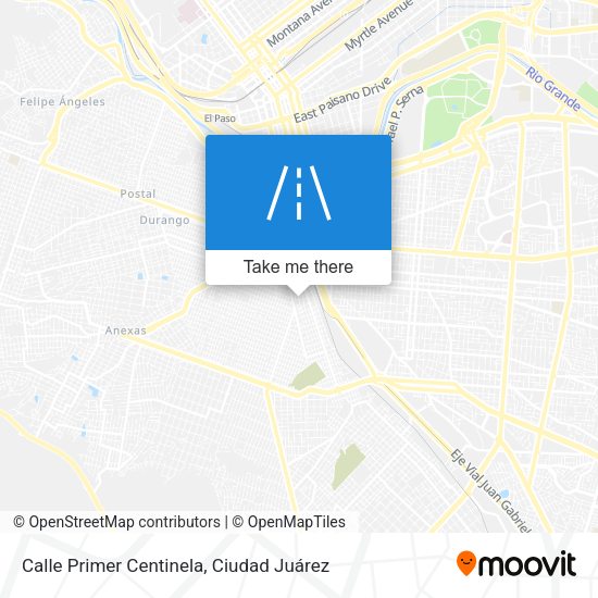 Mapa de Calle Primer Centinela