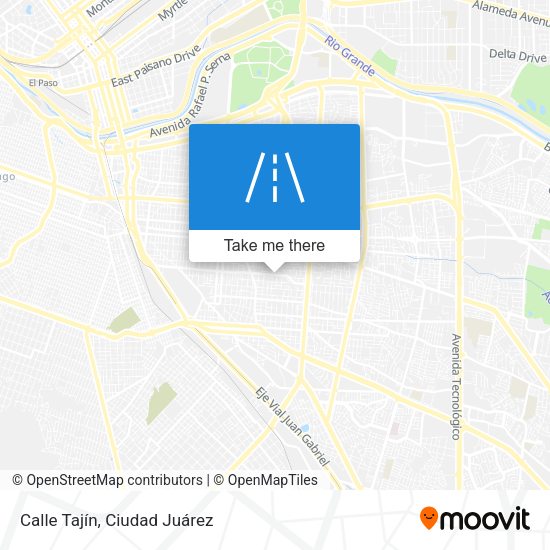 Calle Tajín map