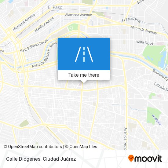 Calle Diógenes map
