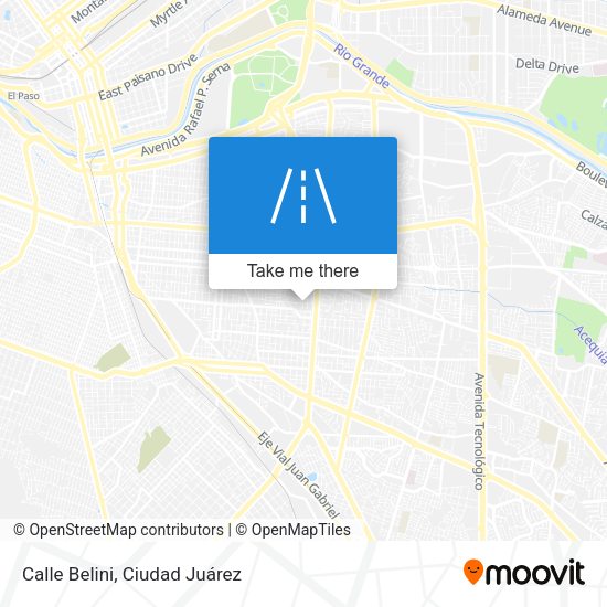 Mapa de Calle Belini