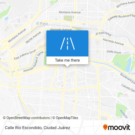 Mapa de Calle Río Escondido