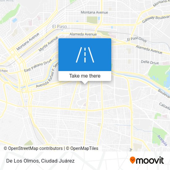 De Los Olmos map