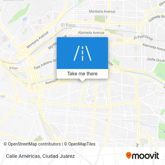 Calle Américas map