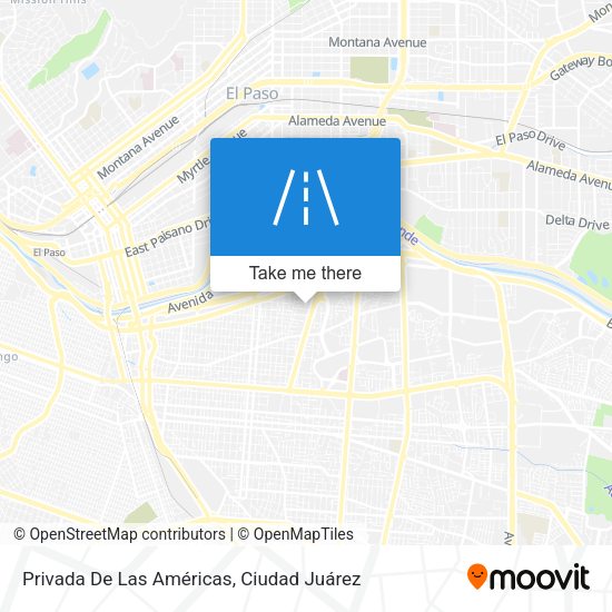 Privada De Las Américas map