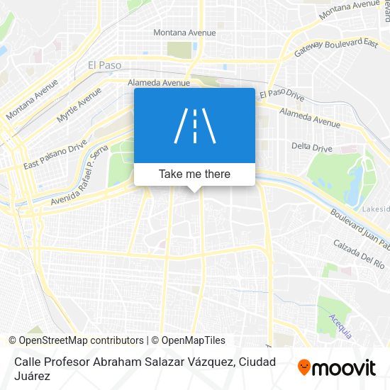 Mapa de Calle Profesor Abraham Salazar Vázquez