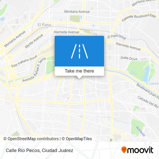 Calle Río Pecos map