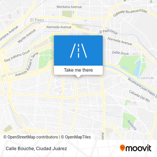 Calle Bouche map