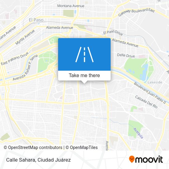 Mapa de Calle Sahara