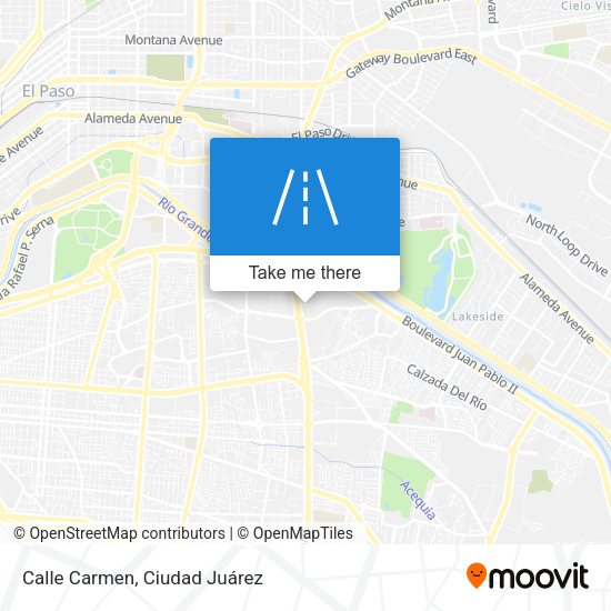 Calle Carmen map
