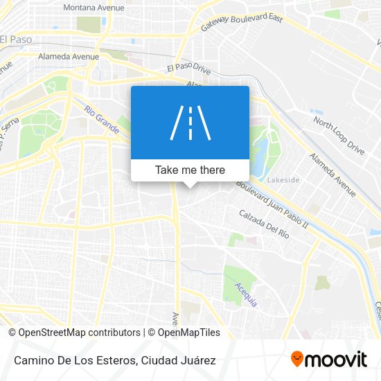 Camino De Los Esteros map