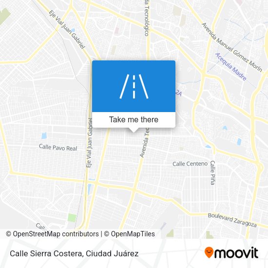 Calle Sierra Costera map