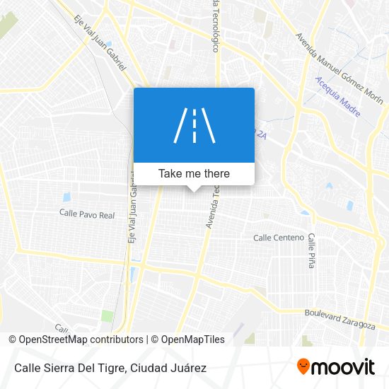 Mapa de Calle Sierra Del Tigre