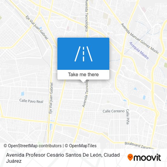 Avenida Profesor Cesário Santos De León map