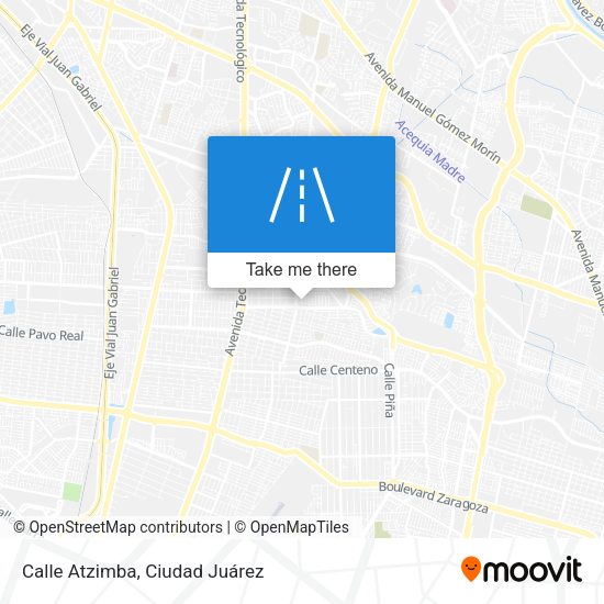 Calle Atzimba map