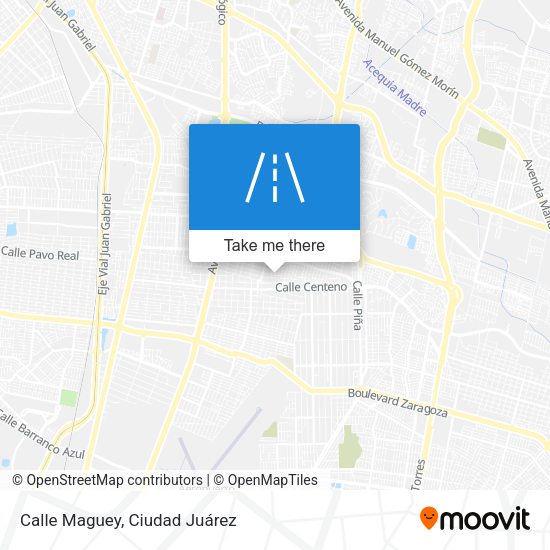 Calle Maguey map