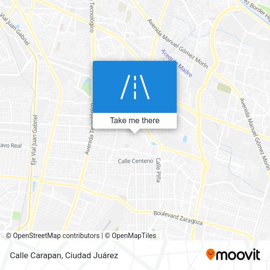 Calle Carapan map