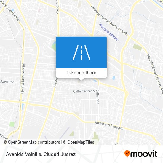 Avenida Vainilla map