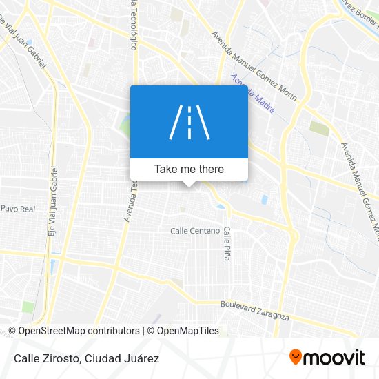 Mapa de Calle Zirosto
