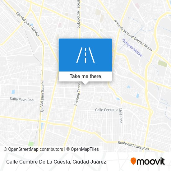 Calle Cumbre De La Cuesta map
